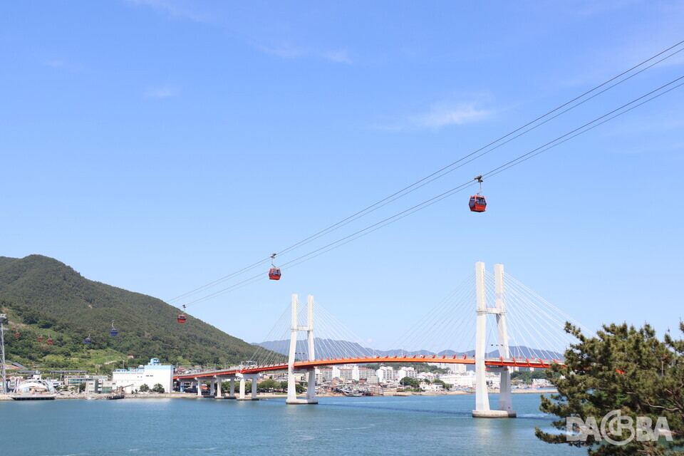 ▲경남 케이블카 중 입장객 수 1위를 차지한 사천바다케이블카.(다바뉴스 DB)