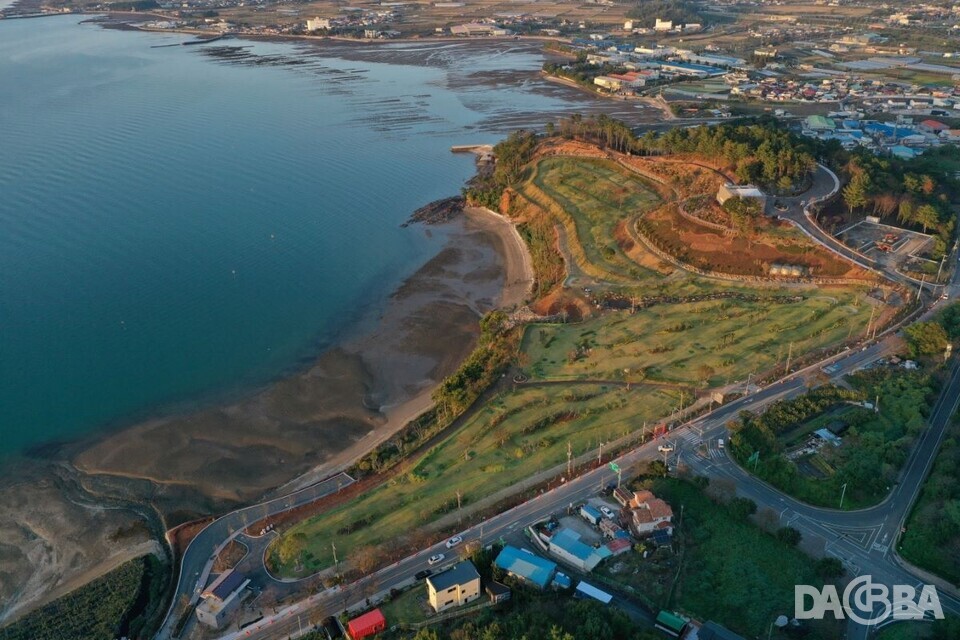 ▲모충 파크골프장 전경.(사천시 제공)