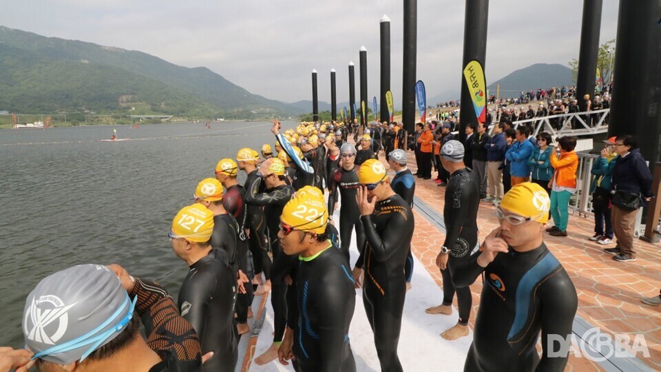 ▲철인 3종 대회.(양산시 제공)