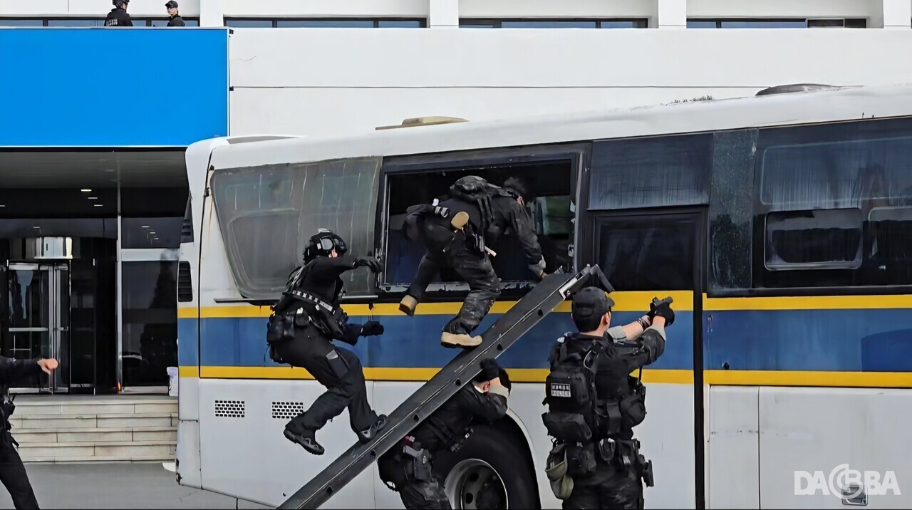 ▲APEC 정상회의 대비 대테러 종합훈련.(경남경찰청 제공)