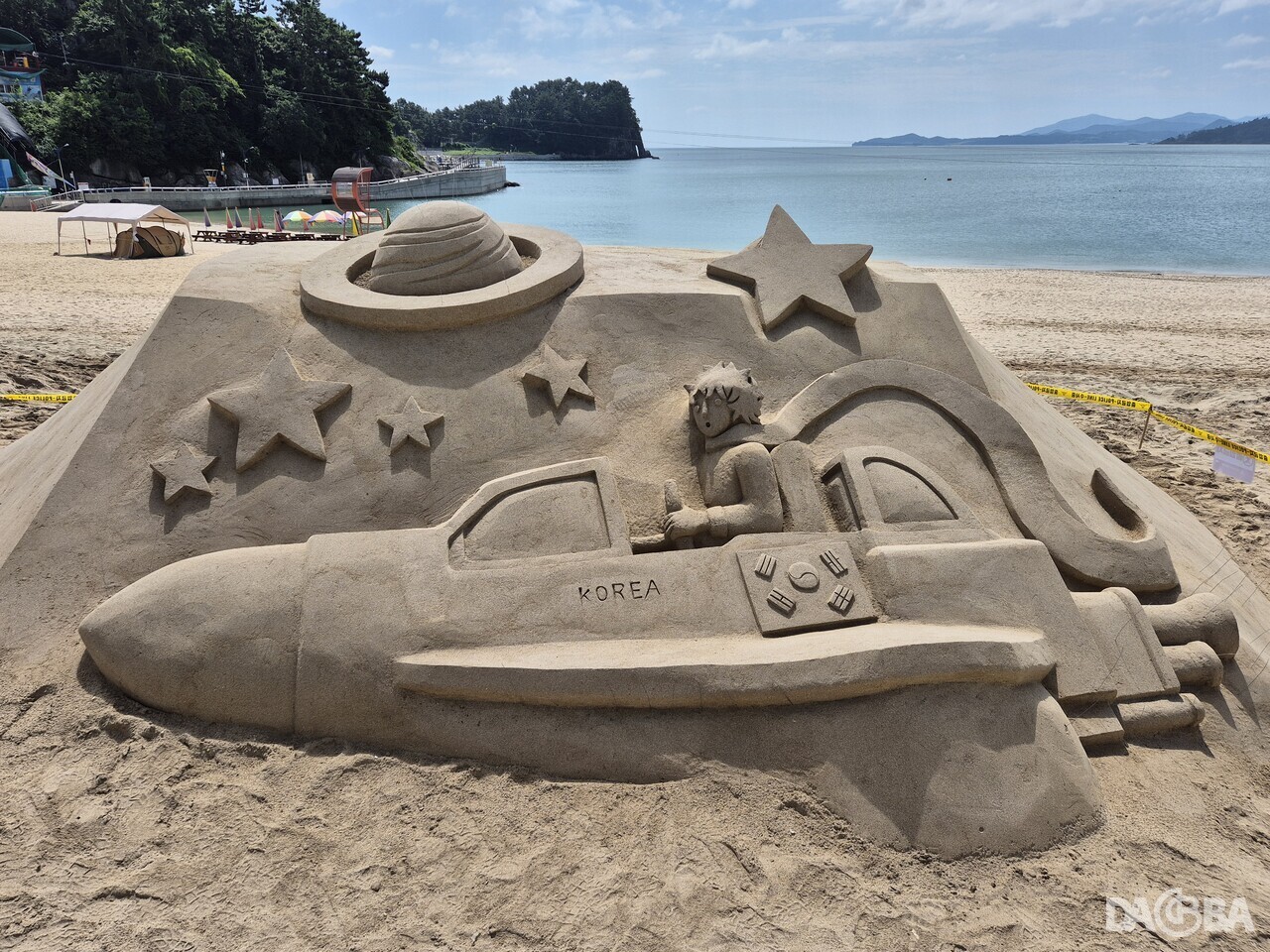 ▲김길만 작가 작품.(사천시가족센터 제공)